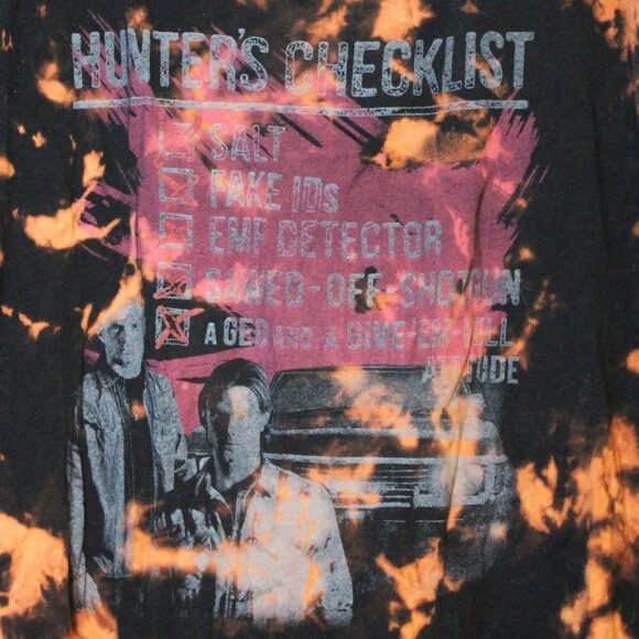 Black Supernatural Tank Sam & Dean XXL Tie Dye - Picture 2 of 4